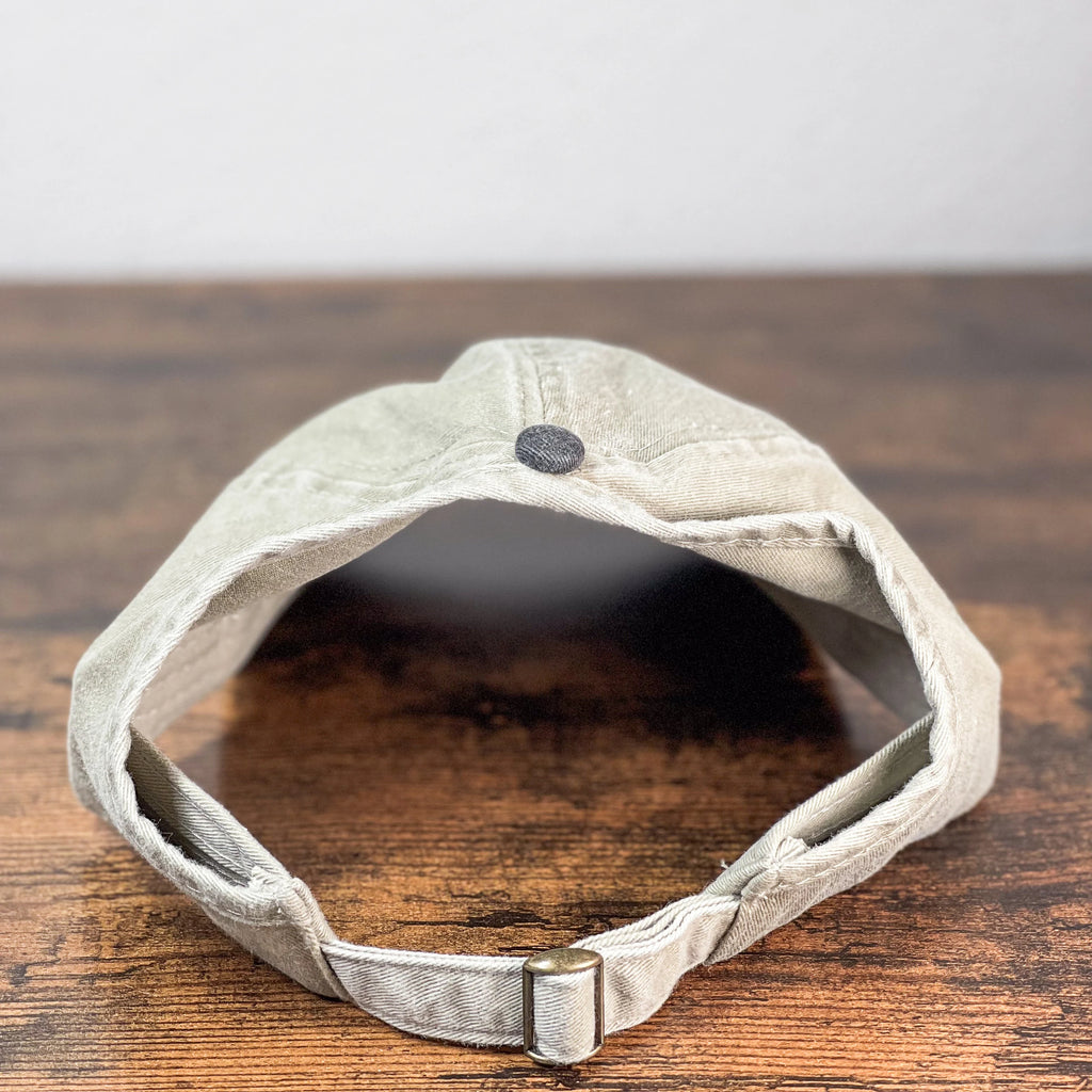 Women washed embroidery Argentina Ponytail cap