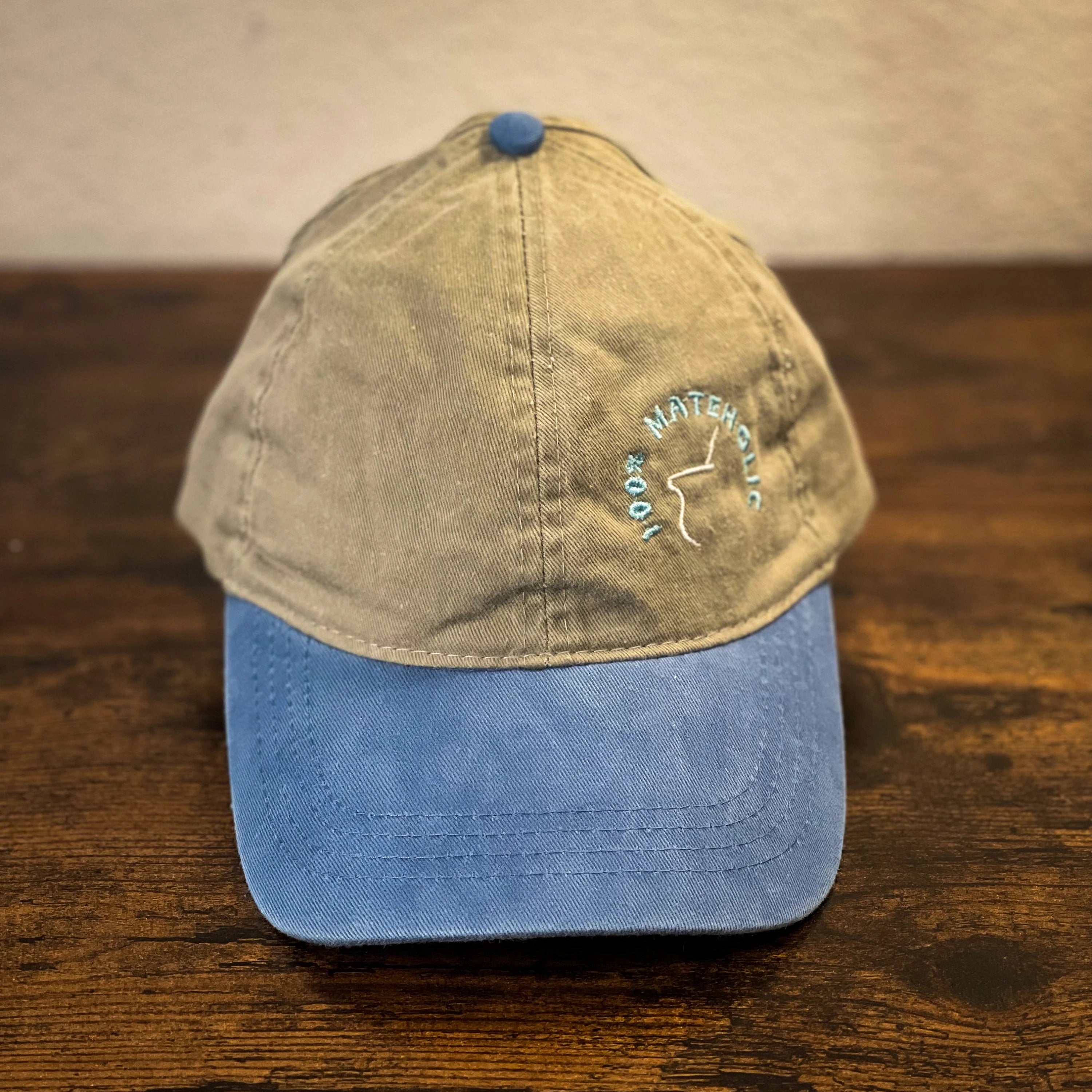 Women washed embroidery Argentina Mate Ponytail cap