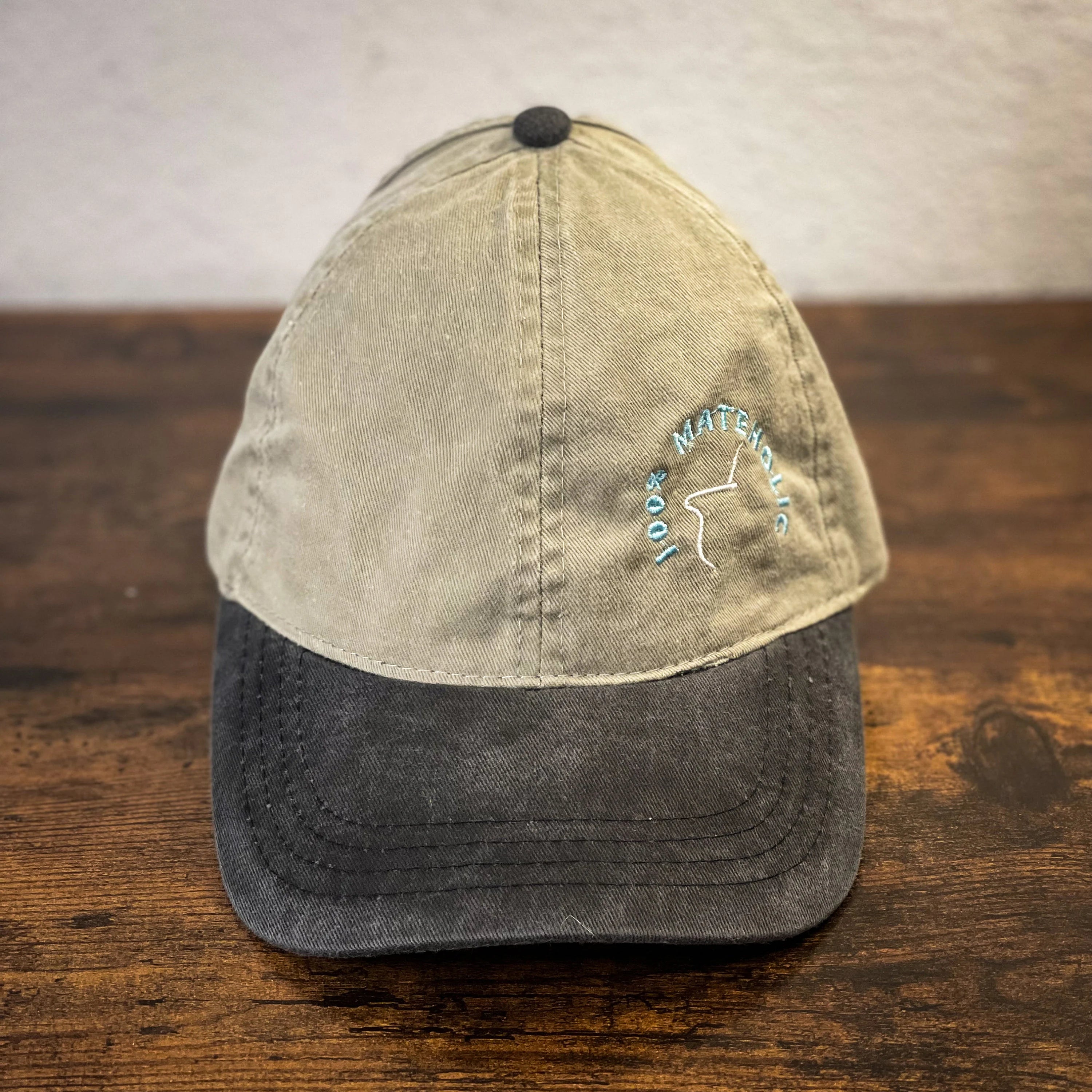 Women washed embroidery Argentina Mate Ponytail cap