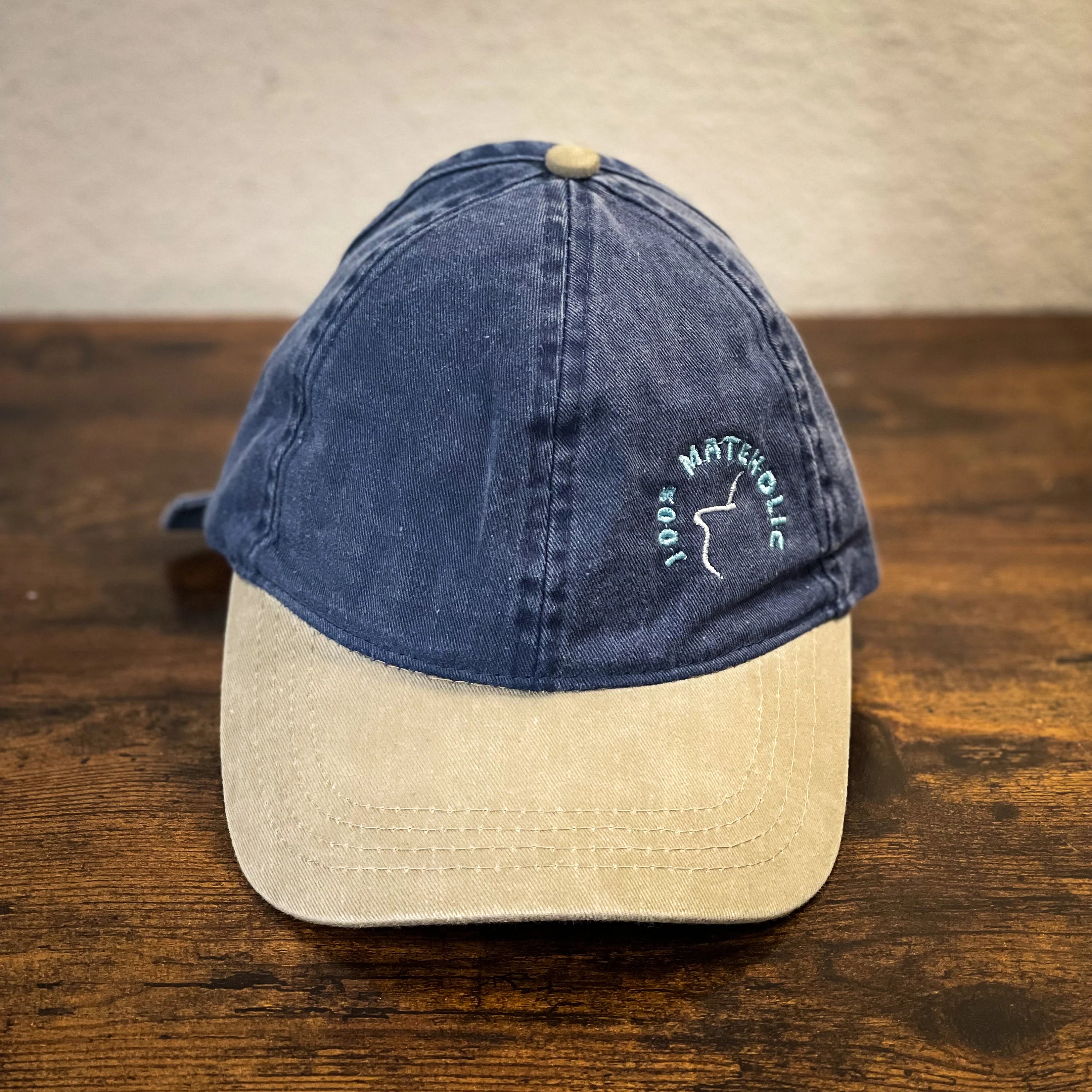 Women washed embroidery Argentina Mate Ponytail cap