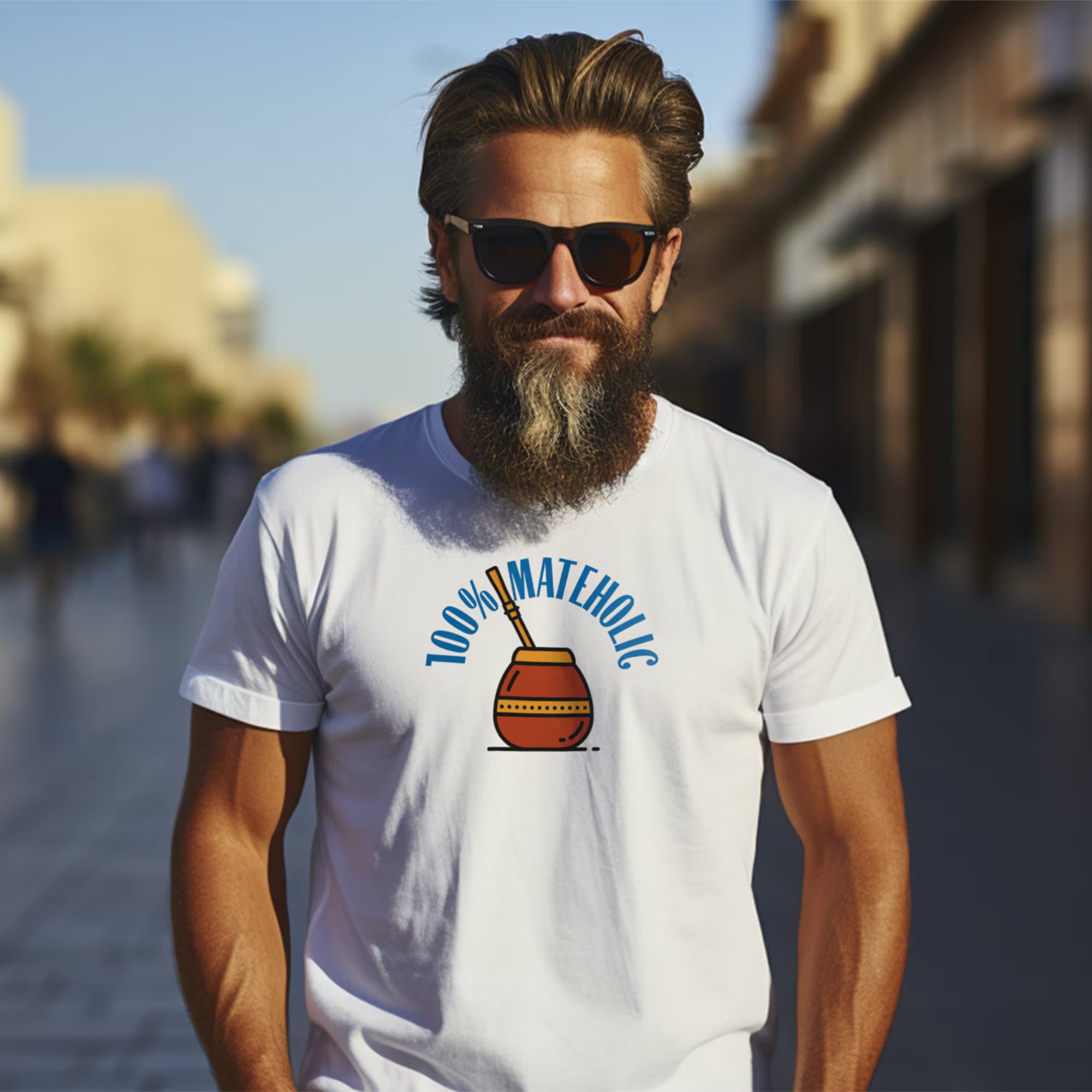 Mateholic T-Shirt: Argentine Pride, Soft Bella-Canvas Tee